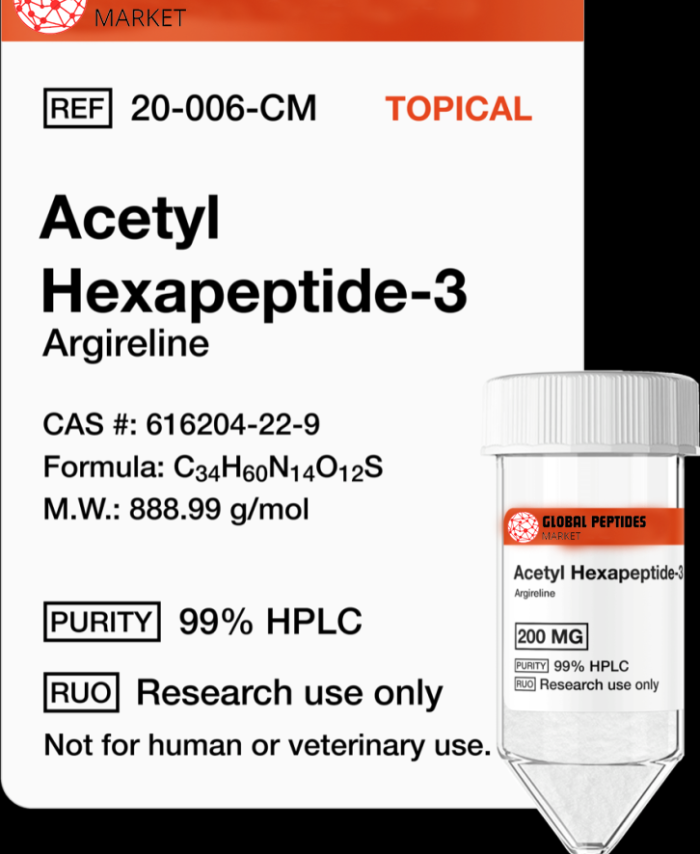 Acetyl Hexapeptide-3 (Argireline) 200mg (Topical)