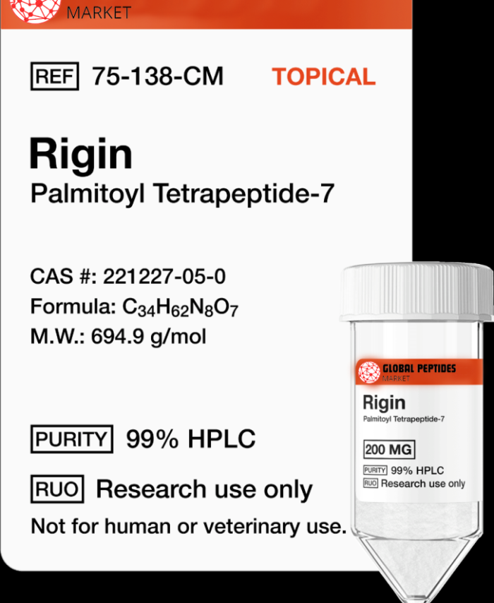 Rigin 200mg (Palmitoyl Tetrapeptide-7) (Topical)